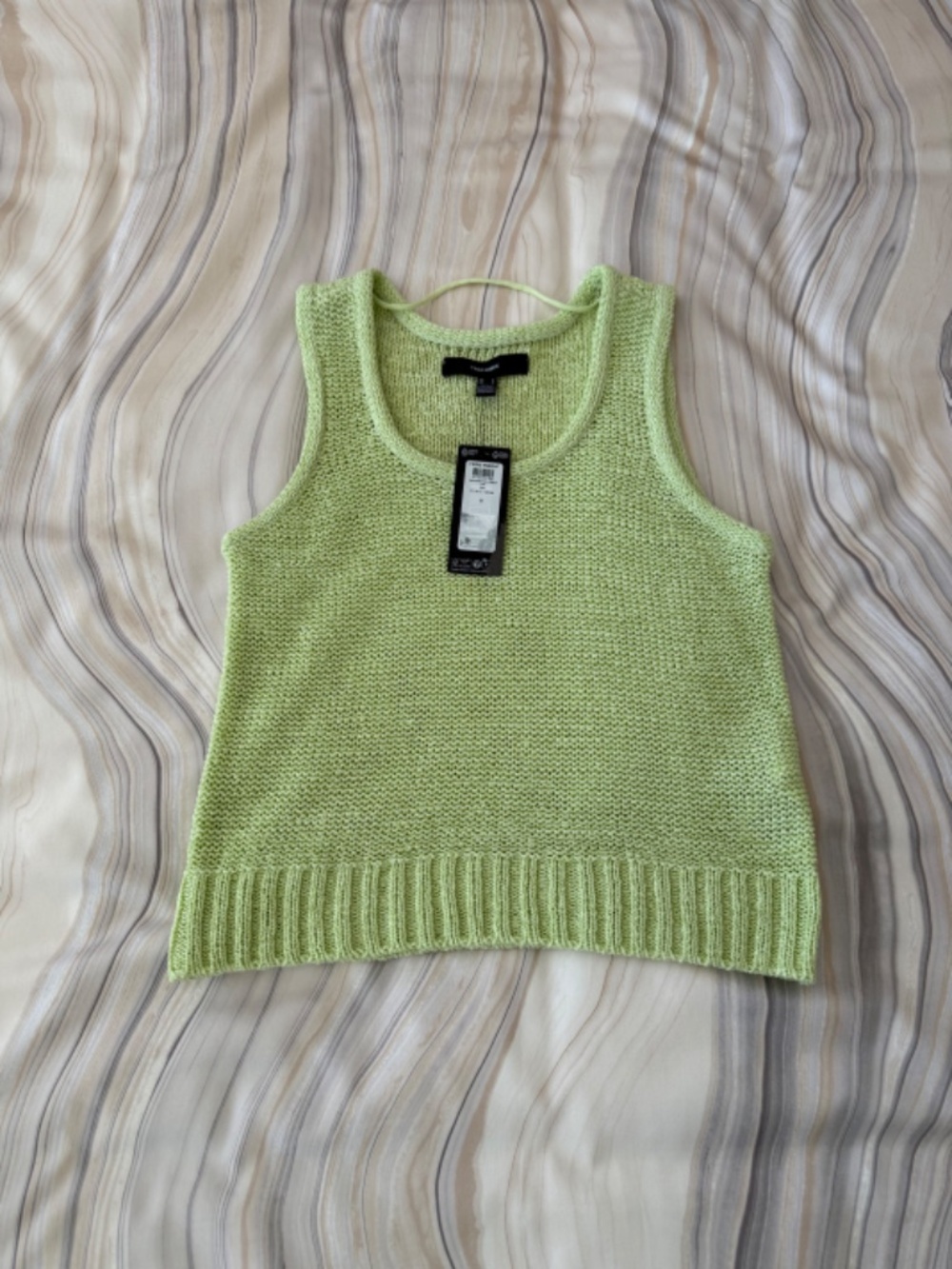 NEW! Vera Moda "Charity" Scoop Neck Knit Tank Reed Green Size Small - Picture 3 of 15